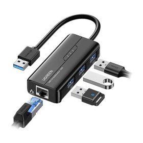 هاب ۴ پورت USB 3.0 To 3*USB 3.0 +LAN مدل CR103-20265 یوگرین