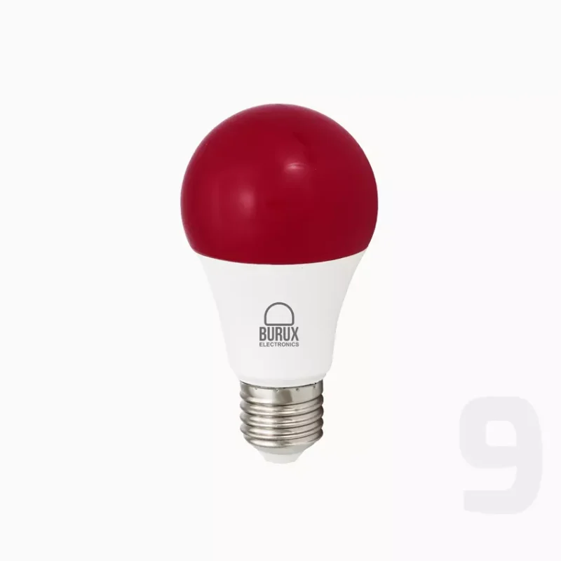لامپ LED حبابی رنگی 9 وات بروکس